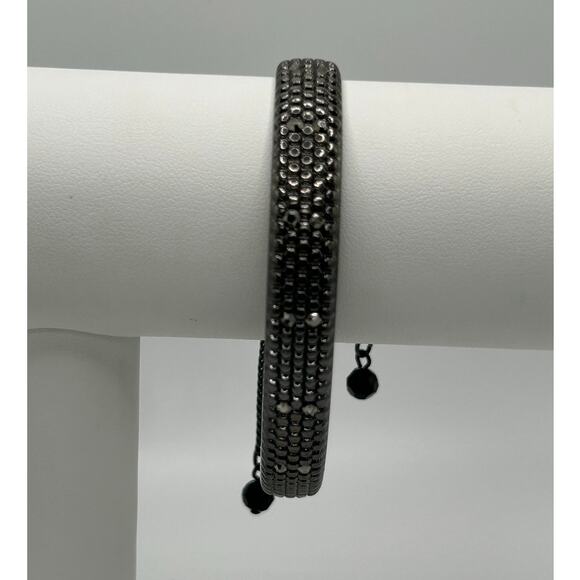 Marked NRQ Gun Metal Bolo Bracelet - Picture 7 of 8